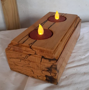 Terry,Upcycled beech spalted wood candle holder.jpg